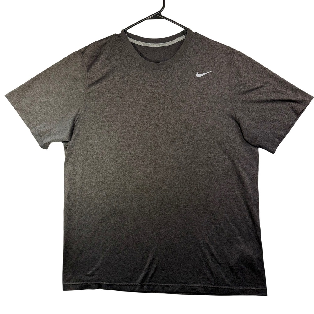 Nike Dri-FIT Mens XL Gray Heather Training T-Shirt 71642-033 Short Sleeve